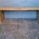 Bench 120 cm old solid wood with patina