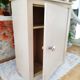 Armoire à pharmacie vintage années 50 en métal beige patiné