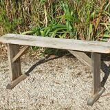 Solid wood farm bench