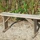 Solid wood farm bench