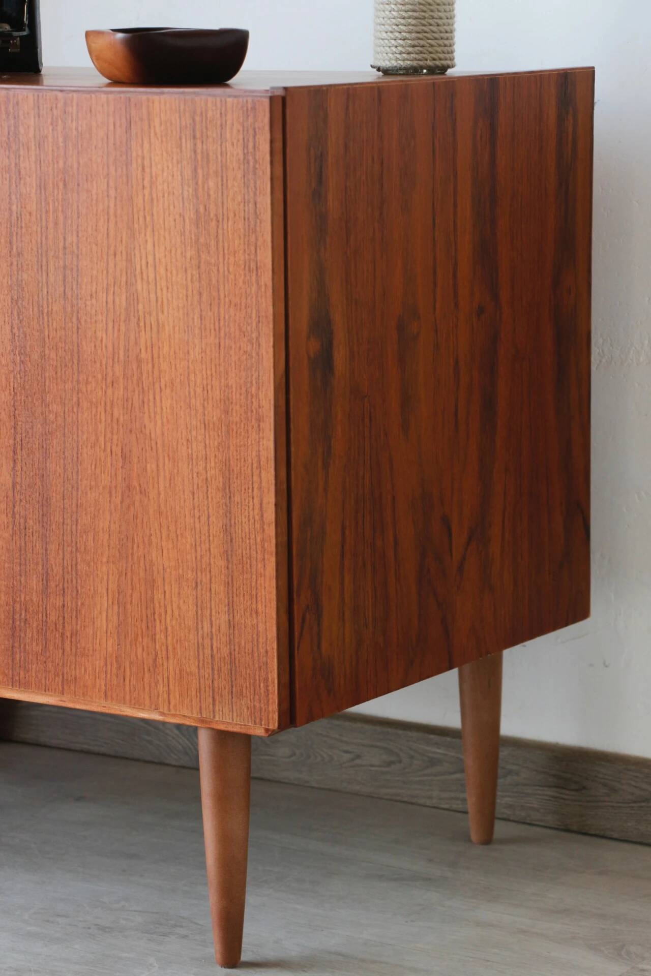 Restored vintage teak Scandinavian furniture