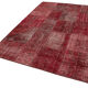 Tapis mixé turc vintage noué à la main 170 cm x 241 cm tapis patchwork rouge