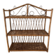 Vintage wicker wall shelf