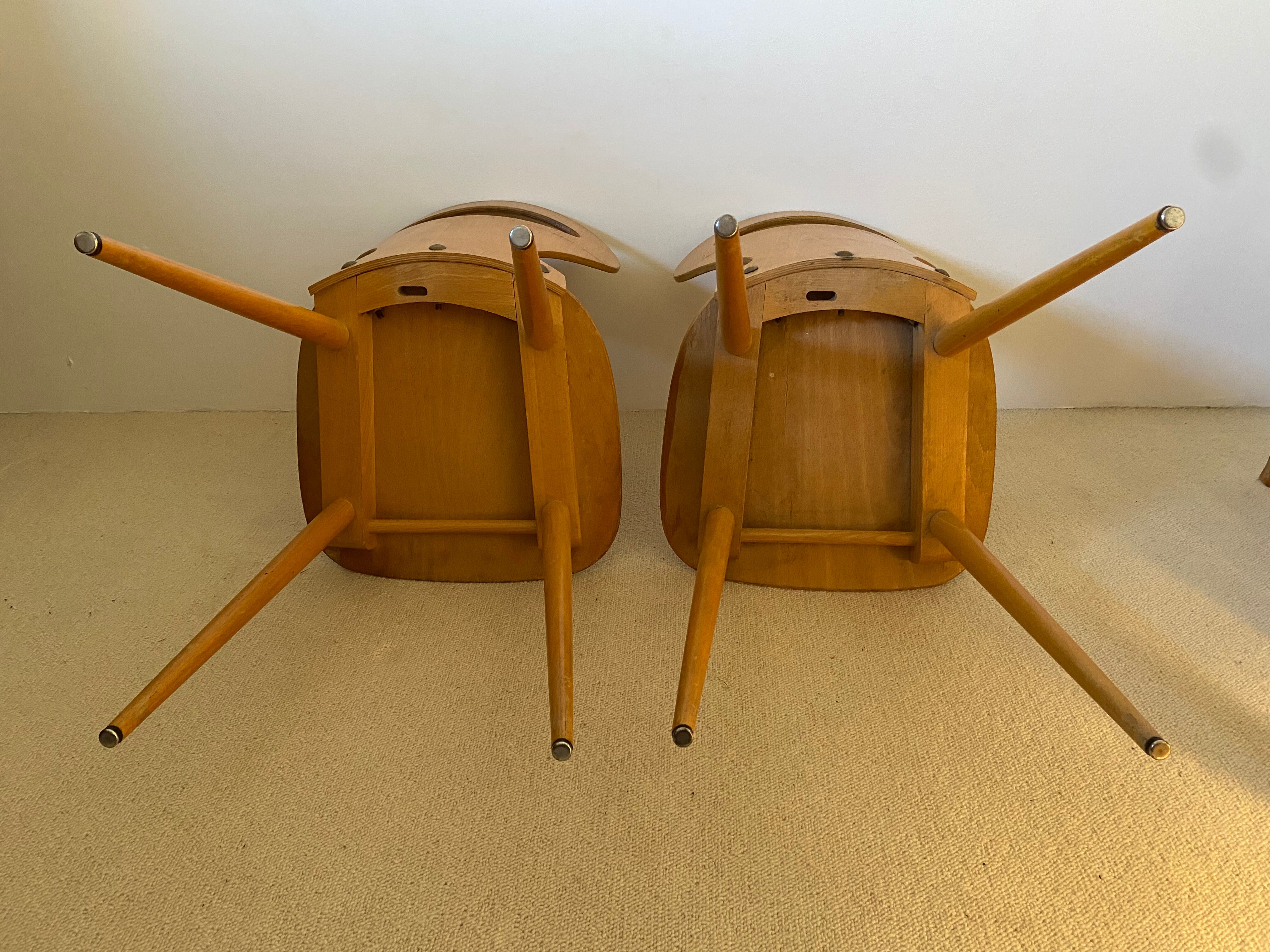 Pair of ant chairs, Baumann 50s