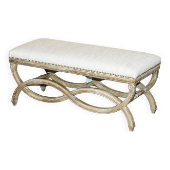 Regency style banquette - Dressing table or double piano stool