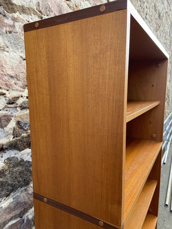 Étagère bibliothèque scandinave mid-century minvielle, 1960 modulable