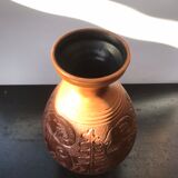 Former ceramic vase brown decor vintage