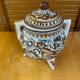 Old Apothecary Pot Coimbra Faience Polychrome Ceramic Portugal