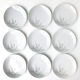 Set of 8 large vintage porcelain plates