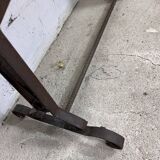 Bench with rustic base