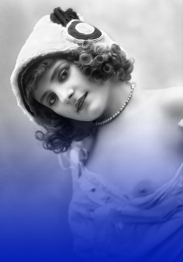 Nude photography back woman Belle Époque - A4 - 1920