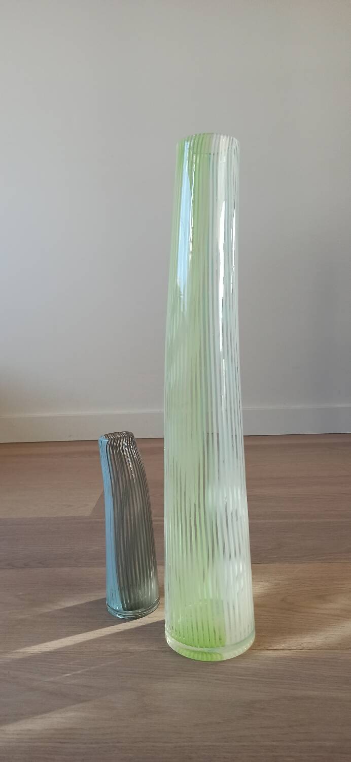 Pair of Murano glass vases, 50s