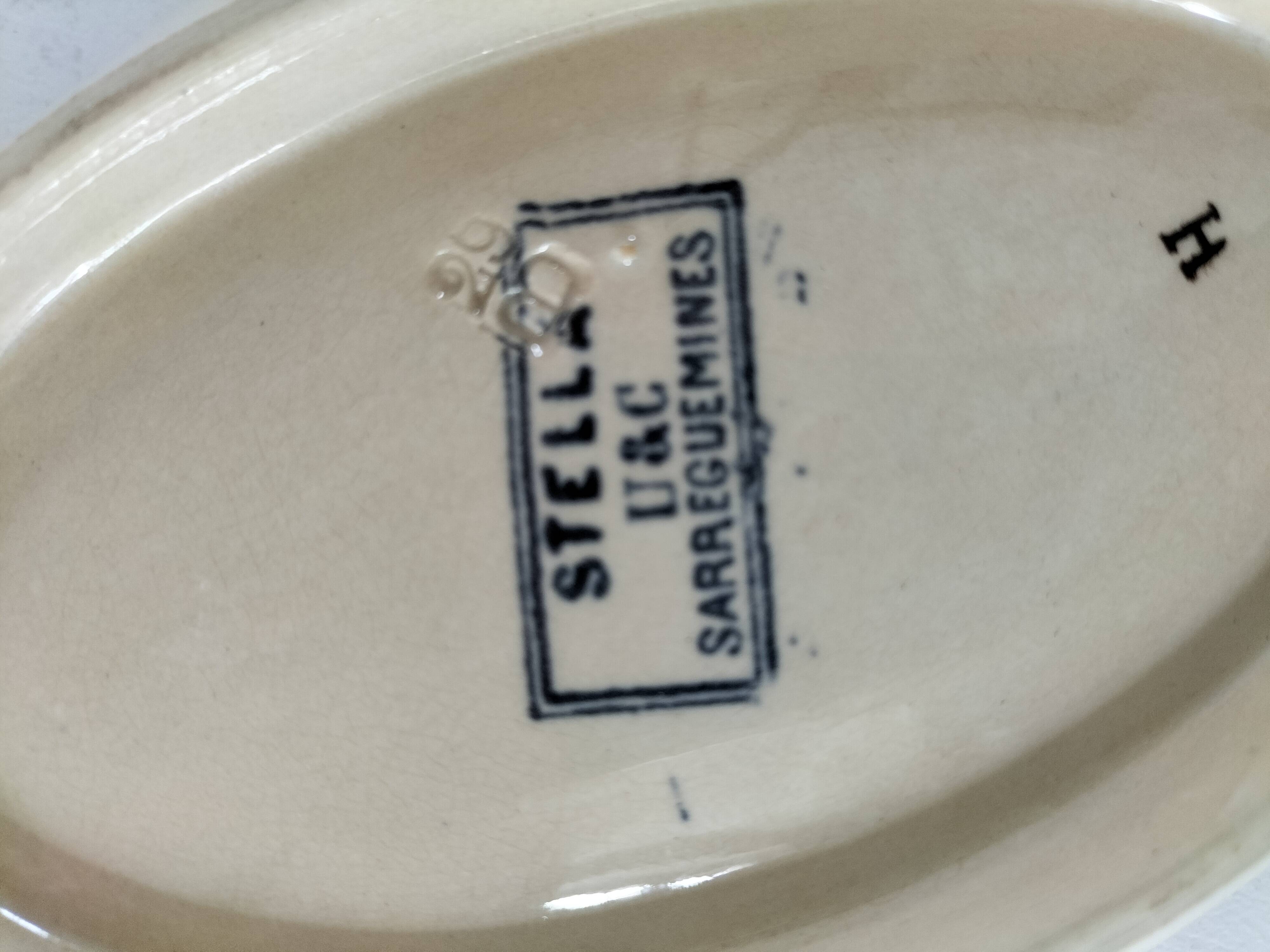 Old Sarreguemines dish – Stella model