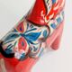 Set of 2 Vintage Swedish Dala Horses in Wood, Hand-Painted Red