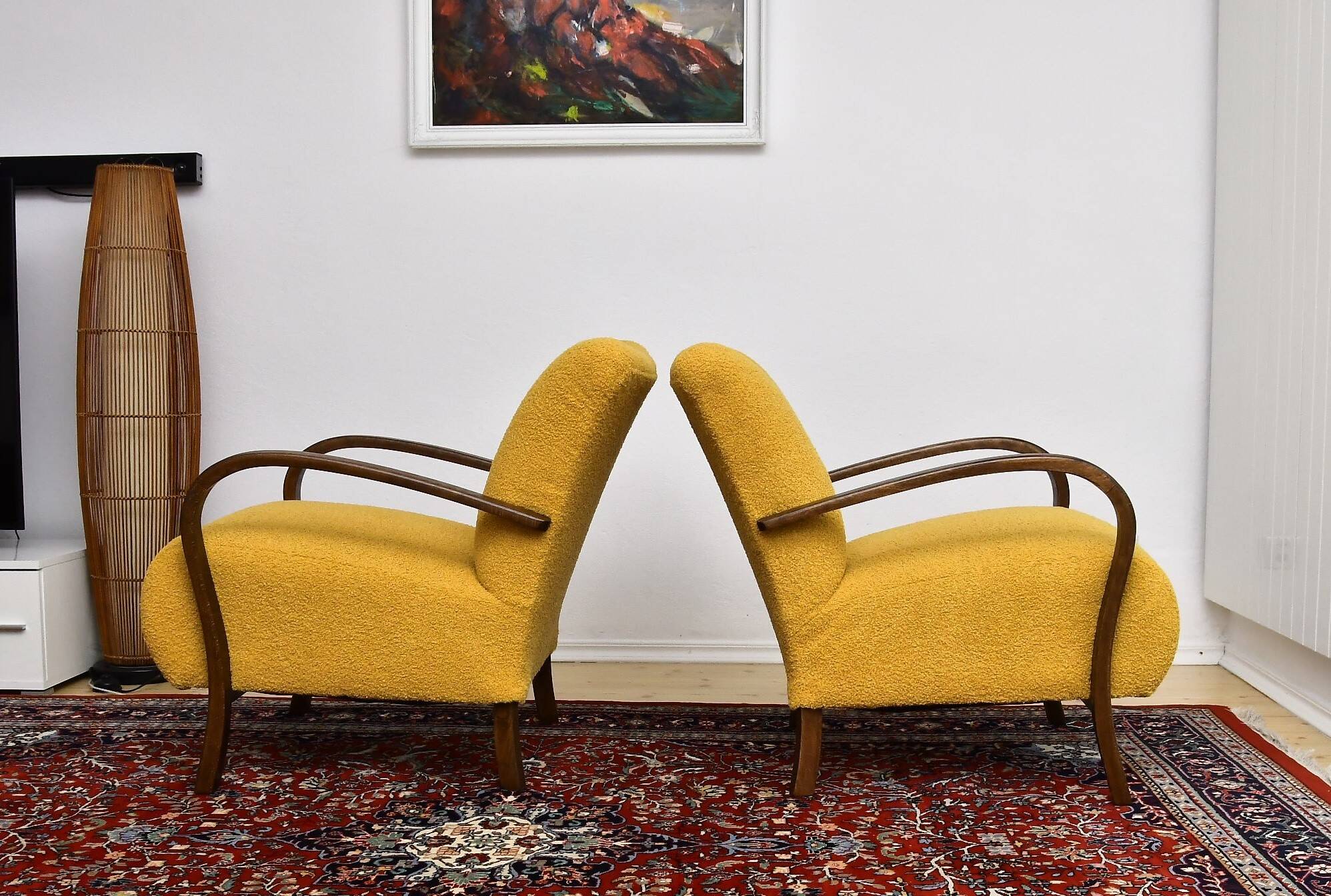 Art Deco armchairs in the style of Halabal, 1930s