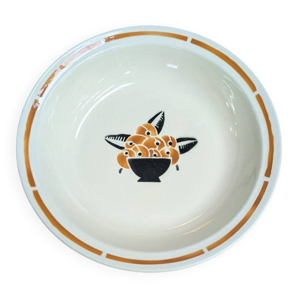 Plat de service/saladier Badonviller modèle ''jade