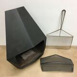 Modern steel fireplace model 5005 from Don Bar Design