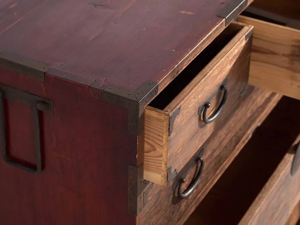 Grand Japanese tansu Sendai Isho-dansu in cedar and iron, Meiji-Taishō period (circa 1890-1925) #42