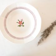 Set of 4 hollow plates Sarreguemines Armelle pattern, vintage