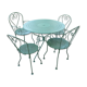 Former garden furniture in wrought iron