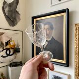 6 glasses of chiseled crystal liqueur