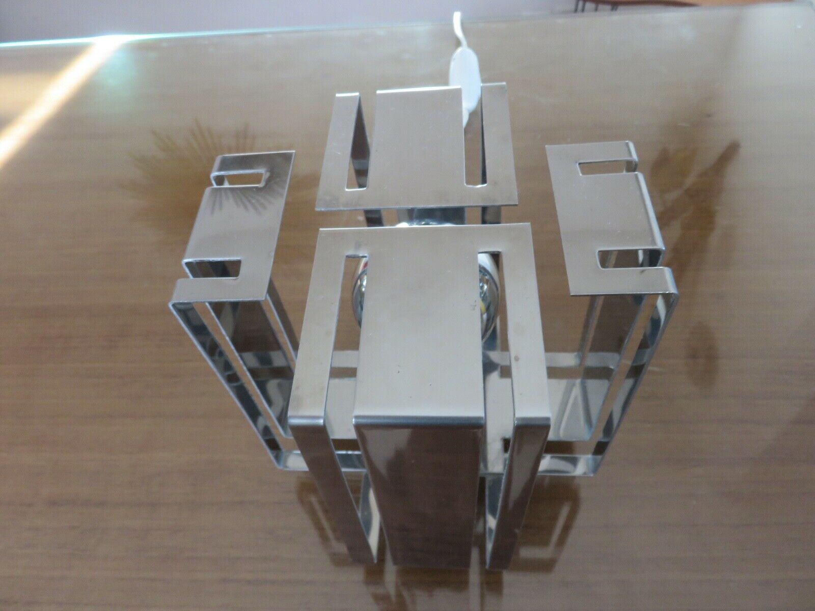 Chrome metal table lamp 70s