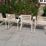 4 garden armchairs