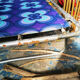 Camp bed or vintage sunbathing
