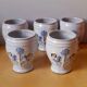 Van Melle ceramic bird mugs