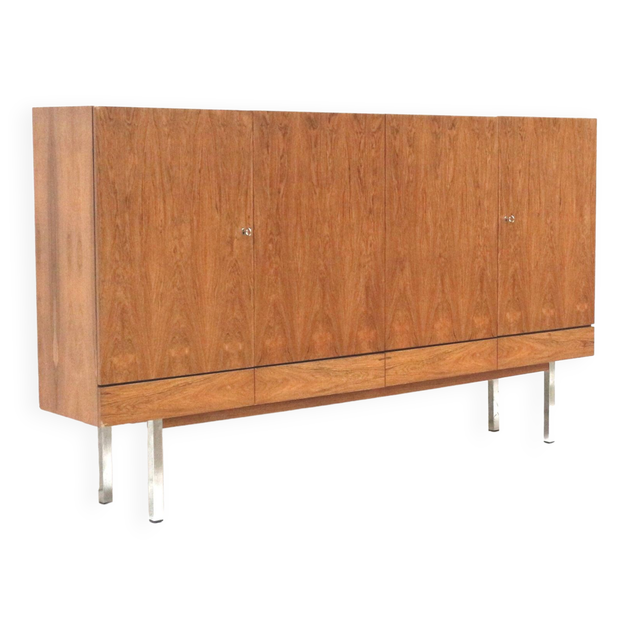 Rare vintage rosewood sideboard by Leo Bub for Wertmöbel.
