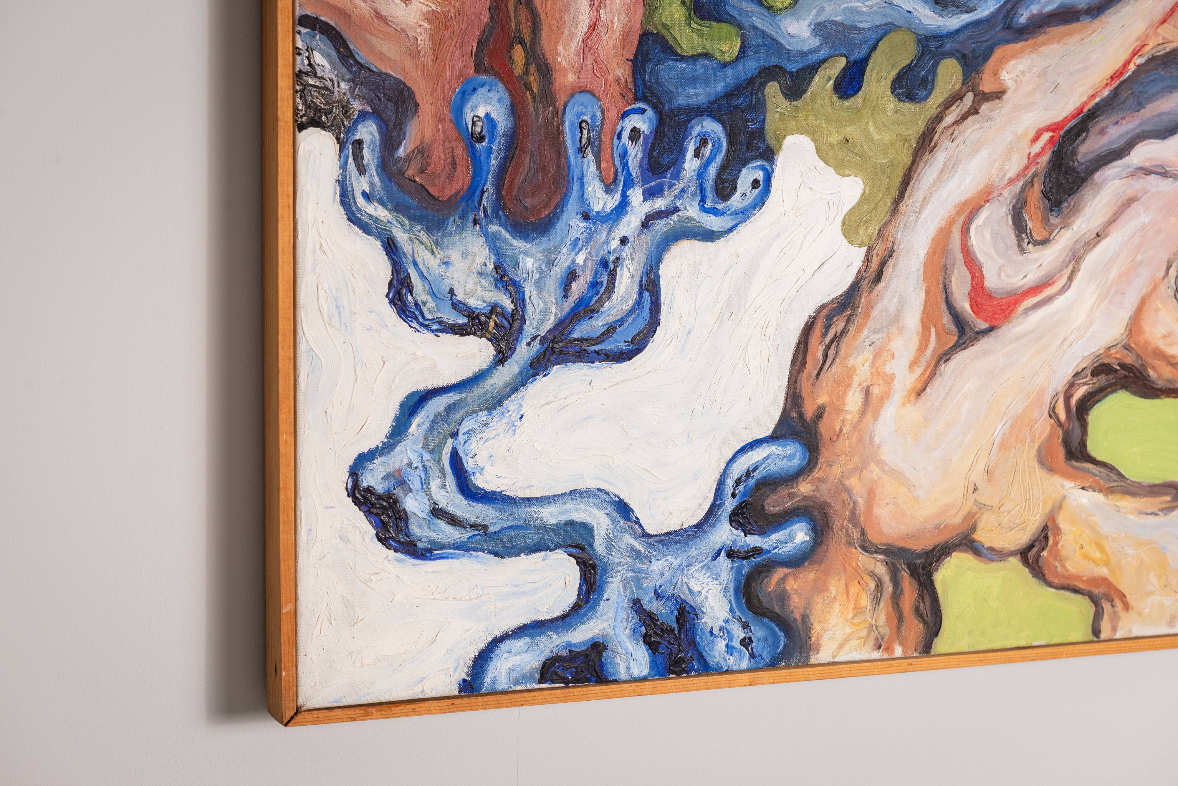 Abstract painting of a figure under the sun - 1 of 2