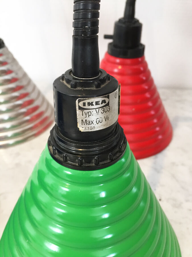 4 vintage Ikéa sconces, 1980