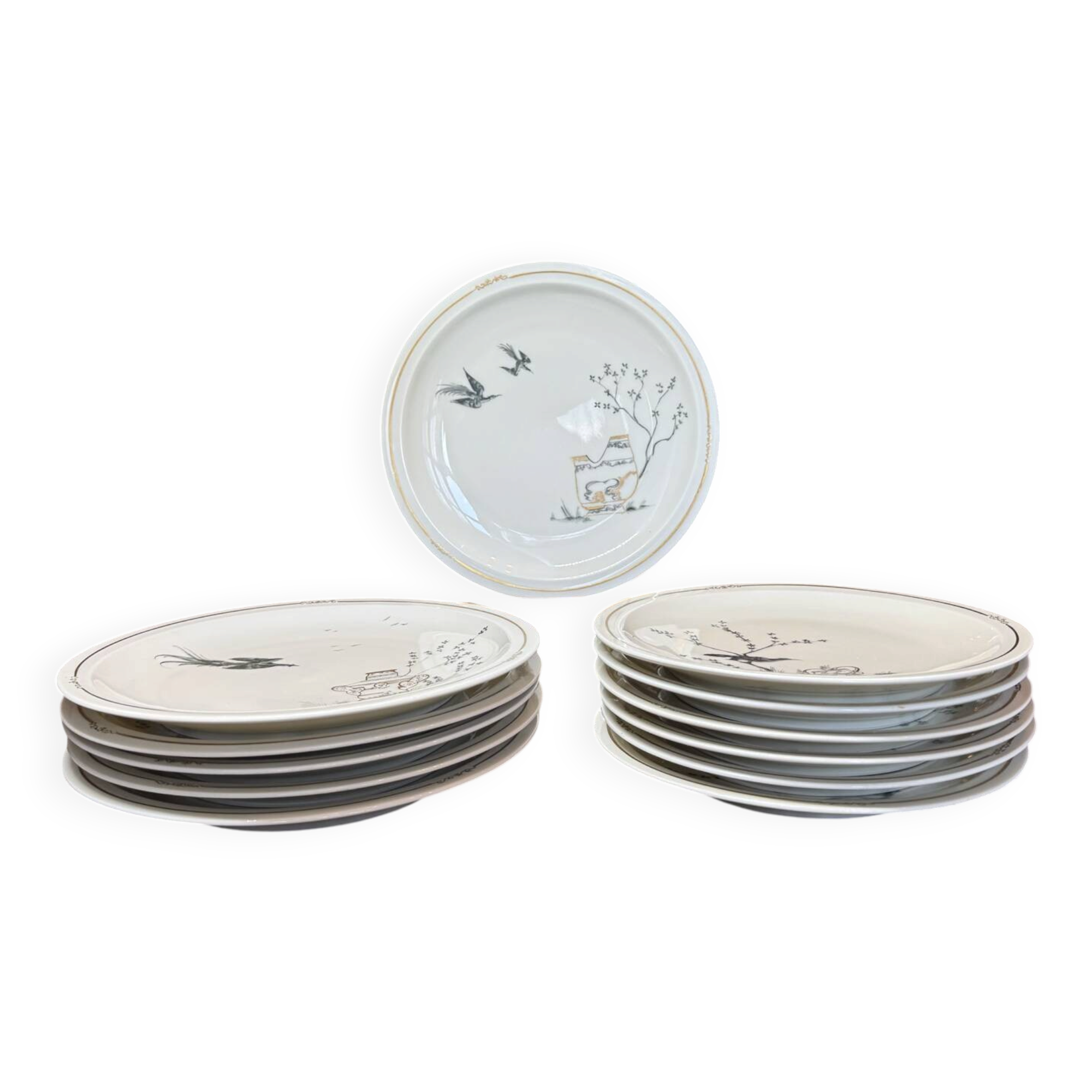 12 Haviland L.R Mallet plates 40-60