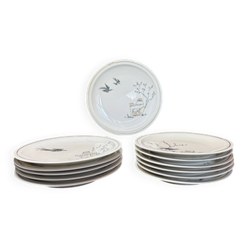 12 assiettes Haviland L.R Mallet 40-60
