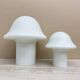 Pair of Peil & Putzer Mushroom Zebra table lamps, 1970s