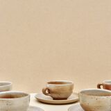 Lot de tasses en grès