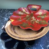 Braided straw basket