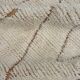 Tapis Beni Ouarain 155 × 240 cm – Tapis berbère écru en laine fait main