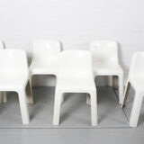 Set of 6 OZOO 700 Fiberglass Dining Chairs by Marc Berthier for Roche Bobois, 1970s