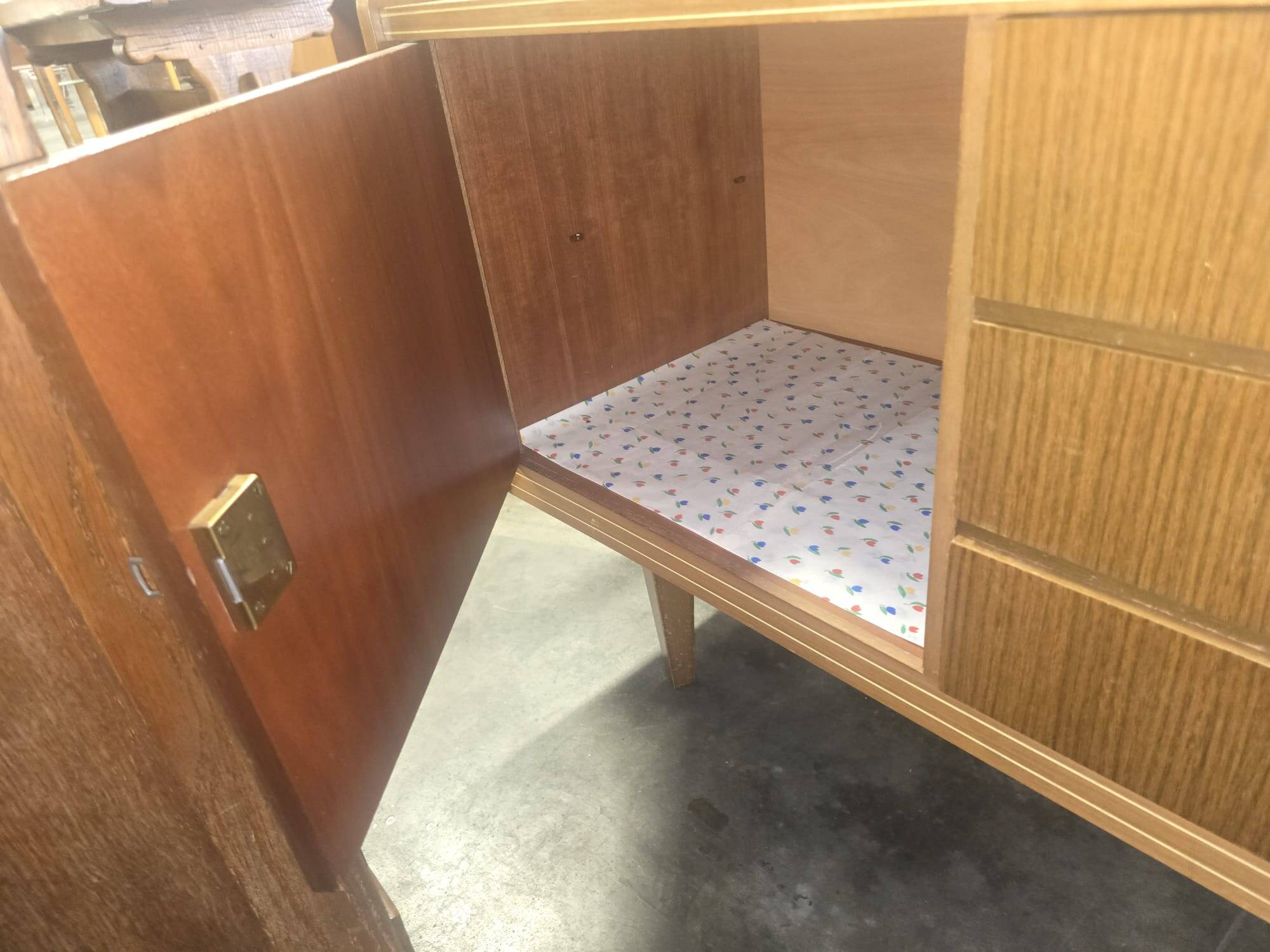 Vintage wooden sideboard / chest of drawers / TV unit