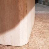 Travertine coffee table