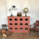 Former craft furniture with seed grocery drawers early 20th patinated