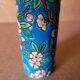 Longwy enamel roller vase