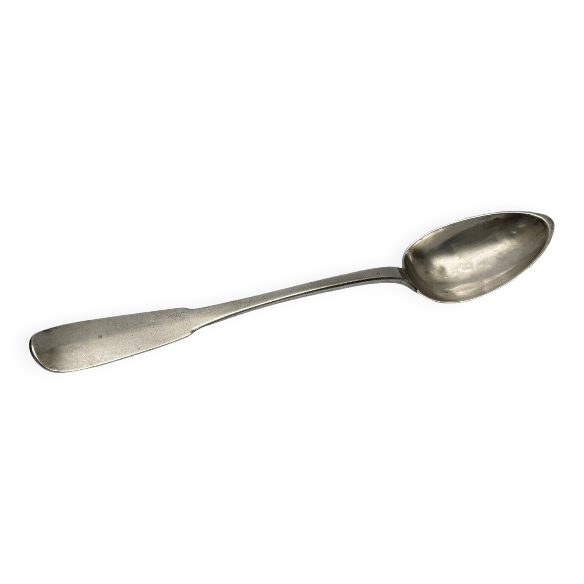 19th century stew spoon, Vieillard hallmark