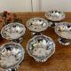 Lot de 6 coupes à dessert vintage en inox