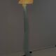Vintage design floor lamp by Sothis with glass base and white glass shade