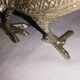 Silver metal peacocks couple