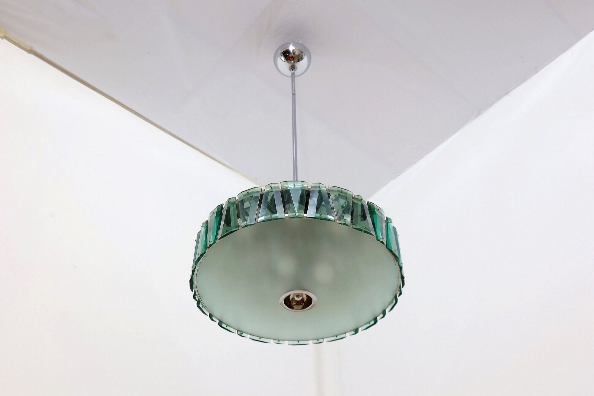 Cut glass pendant chandelier