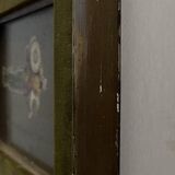 Still life oil on panel vase with immortelles