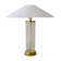 Mid-century glass and brass table lamp Bergbom B-019 Sweden 1960s